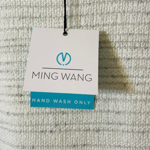 Ming Wang Plus Size Stripe Shimmer-Knit Sheath Dress Sleeveless NWT3X - Picture 12 of 13